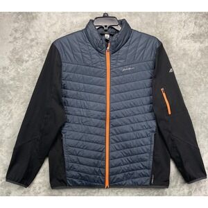 Eddie Bauer Men's Jacket XXL‎ Black Free Heat Primaloft Puffer Coat Outdoor